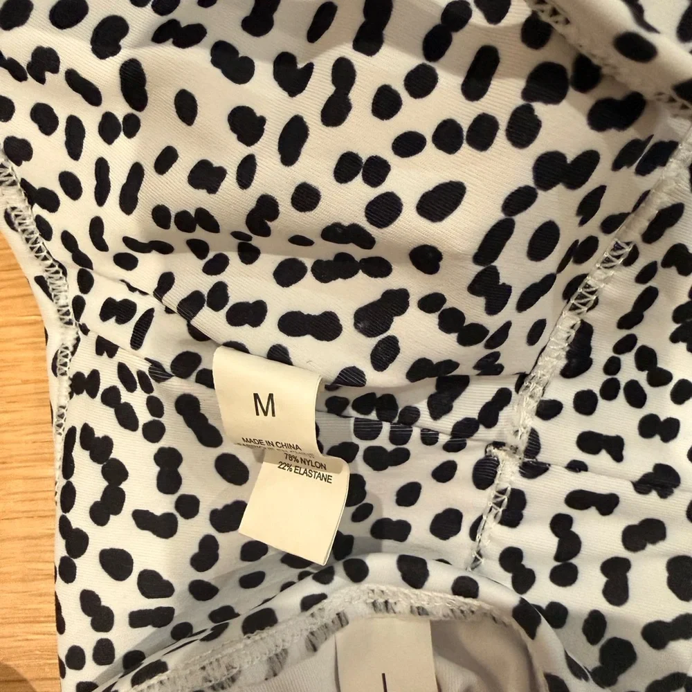 Black and White Spotted Two-Piece Set - Picture 2 of 2